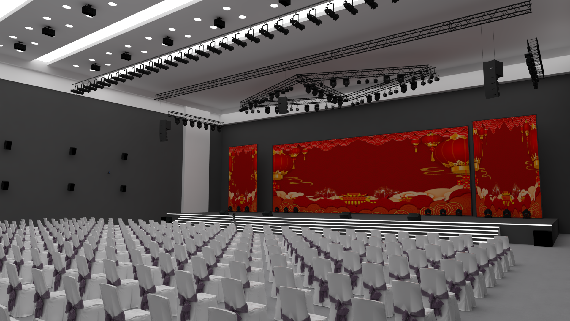 室內(nèi)大型演出（800m2以上）